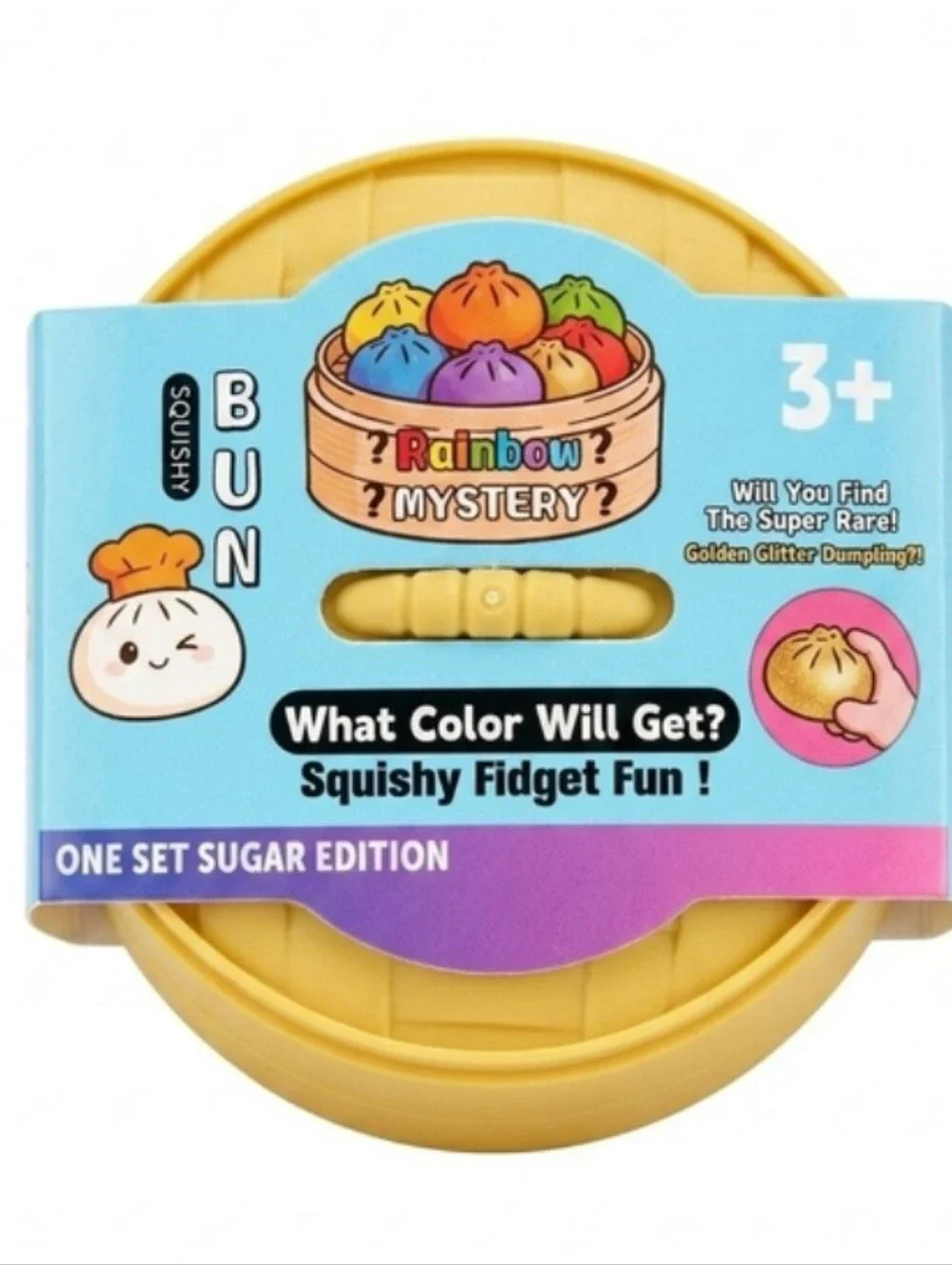 Rainbow Mystery Squishy Dumpling Fidget - Multicolor